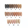 Colorful French Tips - nude shade options chart - Three Graces & Co. press on nails glue on nails stick on nails