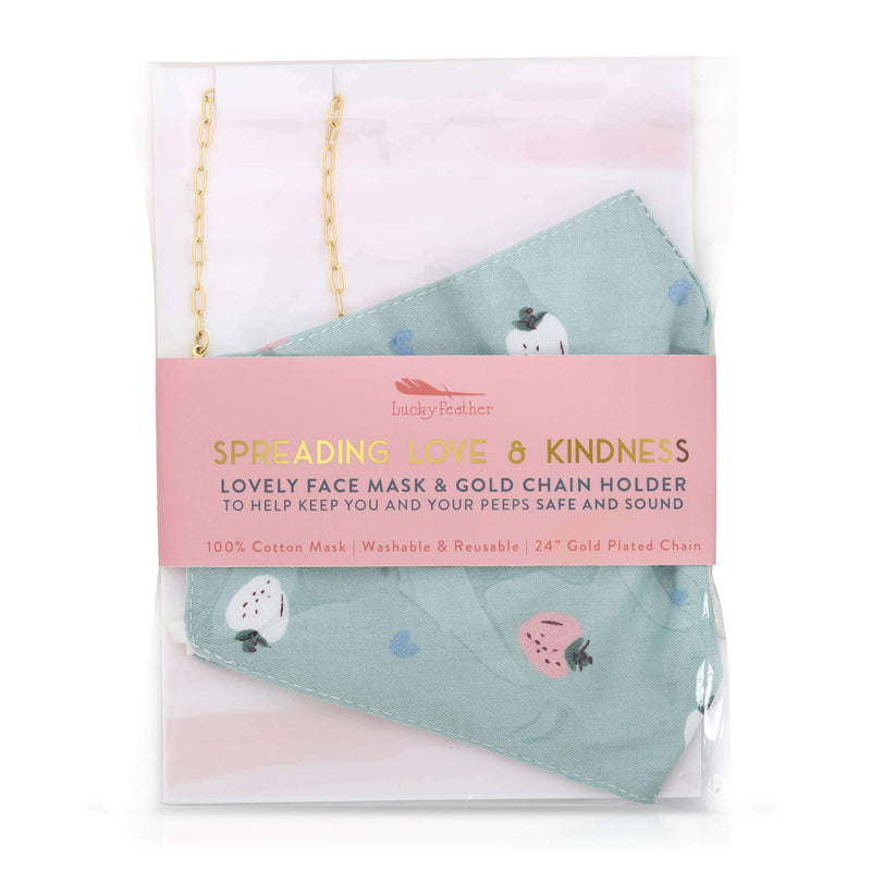Strawberry Blues Nail Set/Mask Combo