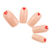 Simple Hearts - Three Graces & Co. press on nails glue on nails stick on nails