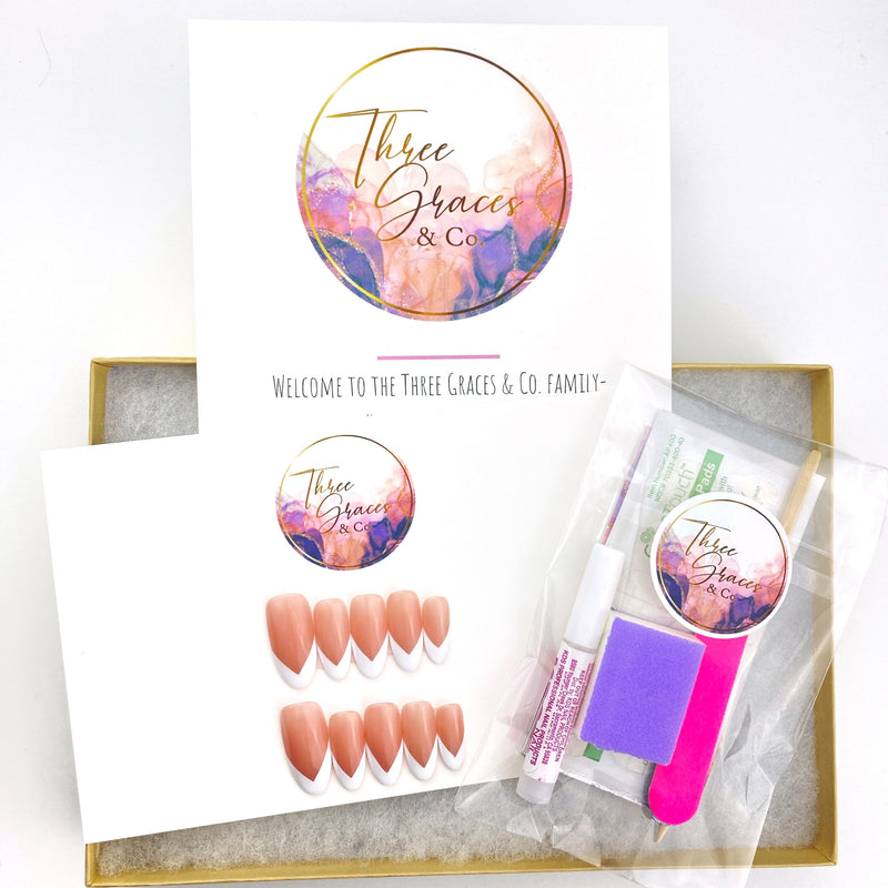 The Ariana - Three Graces & Co. press on nails glue on nails stick on nails