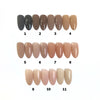 Léopard - nude shades chart - Three Graces & Co. press on nails glue on nails stick on nails